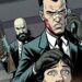 Due personaggi ispirati a quelli del videogioco Kane and Lynch vengono disegnati con uno stile da graphic novel mentre minacciano una donna con la bocca coperta